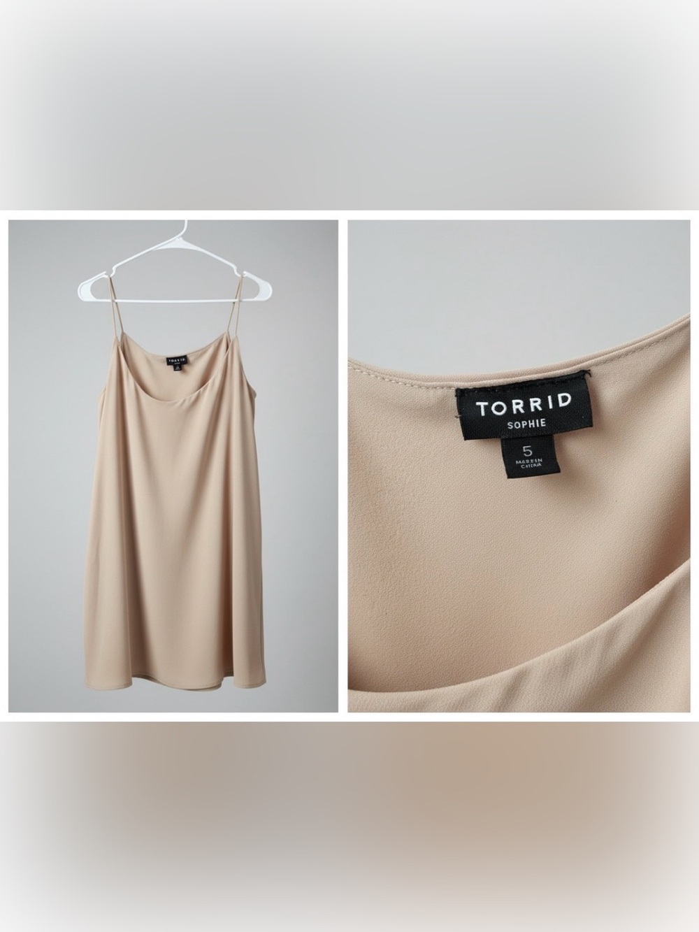 torrid Beige Spaghetti Strap Cami